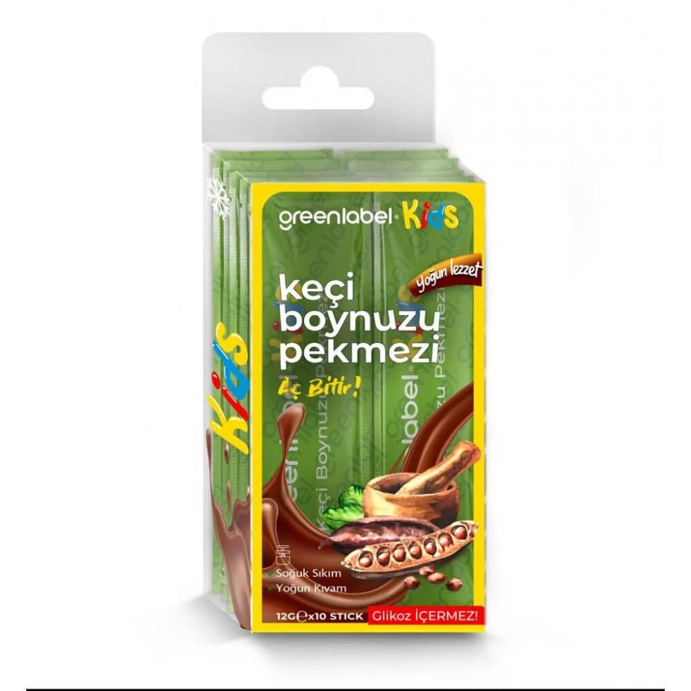 Green Label Kids Keçi Boynuzu Pekmezi Stick 12g.*10 ürünü