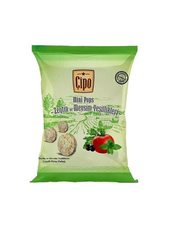 Çipo Zeytin ve Mevsim Yeşillikleri Pirinç Patlağı 60 gr ürünü