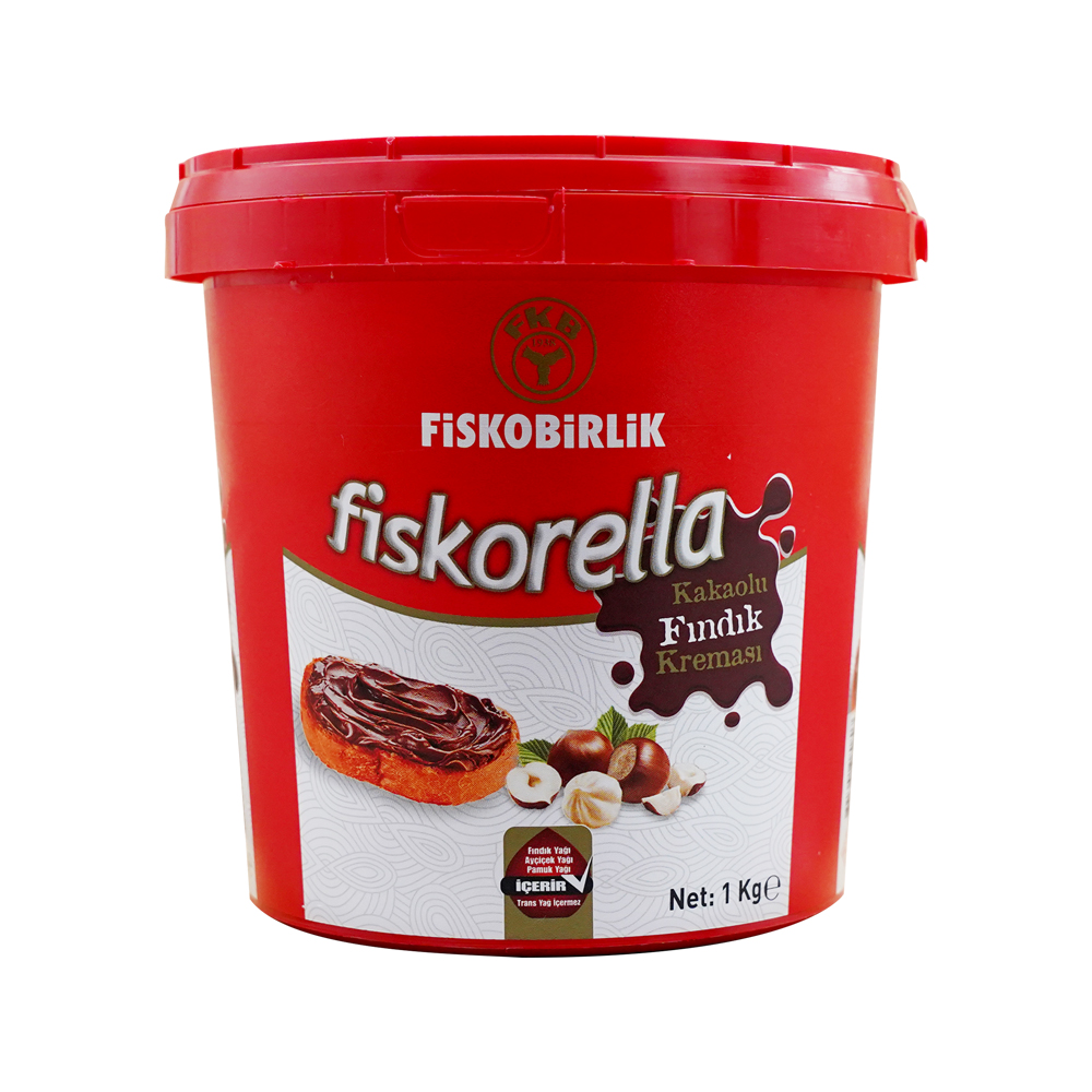 Fiskobirlik Fiskorella Kakaolu Fındık Kreması 1 kg ürünü